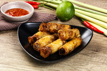 Vietnamese fried stuffed spring roll
