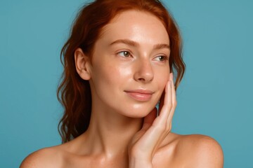 A Study in Radiant Skin and Serene Expression