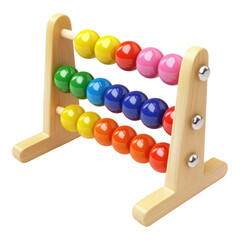 Toy abacus isolated on transparent background