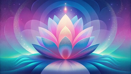 Abstract colorful background with lotus flower. Vector illustration colorful rainbow style