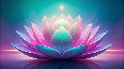 Lotus flower background. Vector illustration of a beautiful lotus flower.