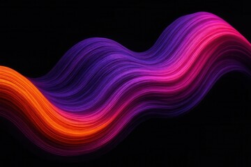 A Dynamic Display of Vibrant Hues on a Black Background