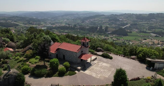 Church on the Mountain Top. S&atilde;o Bento das Peras, Vizela, Portugal