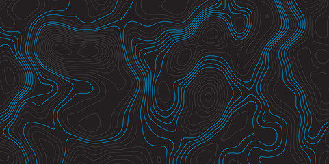  A dark background with intricate, flowing blue topographic lines creating an abstract and textured pattern.