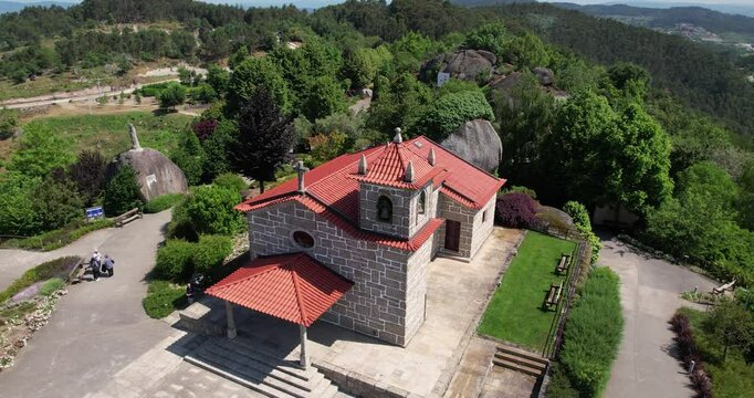 Church on the Mountain Top. S&atilde;o Bento das Peras, Vizela, Portugal