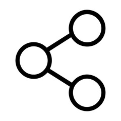 Minimalist social media share icon vector