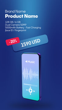 Vertical Product Sale Promo Animation | Discount Presentation Template for Social Media Stories
