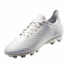 white soccer cleats on transparent background