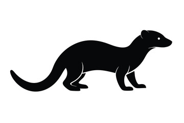 mongoose silhouette vector icon