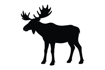 moose silhouette vector icon