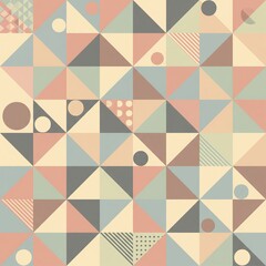 Minimalist Geometric Pastel Pattern v1