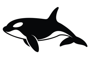 Fototapeta premium orca whale vector icon