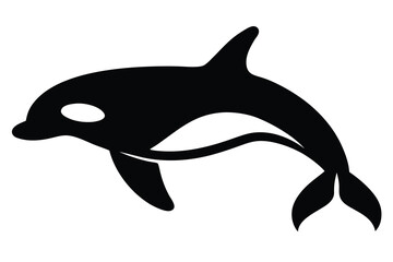 orca whale vector icon