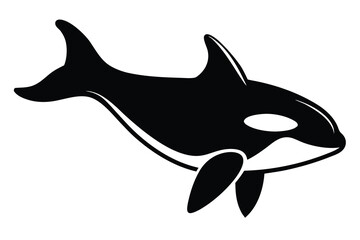 orca whale vector icon