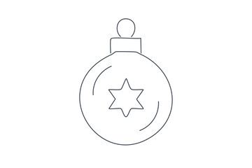 Fototapeta premium christmas ornament design. Vector hand drawn doodle