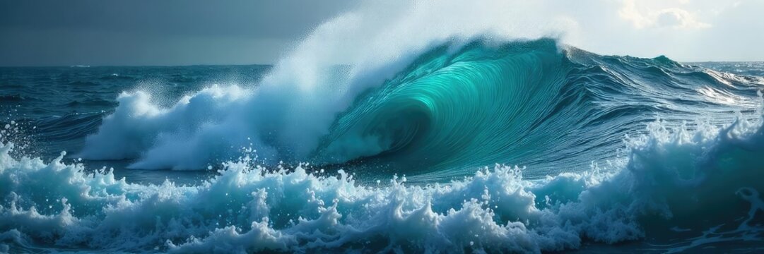 Powerful Ocean Vortex Turbulent Waters, Dynamic Movement, and Raw Natural Energy