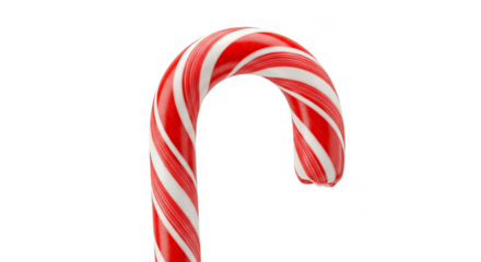 Isolated Sweet Candy Cane Red And White Stripes for Christmas Holiday