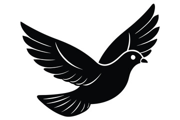 pigeon flying vector icon