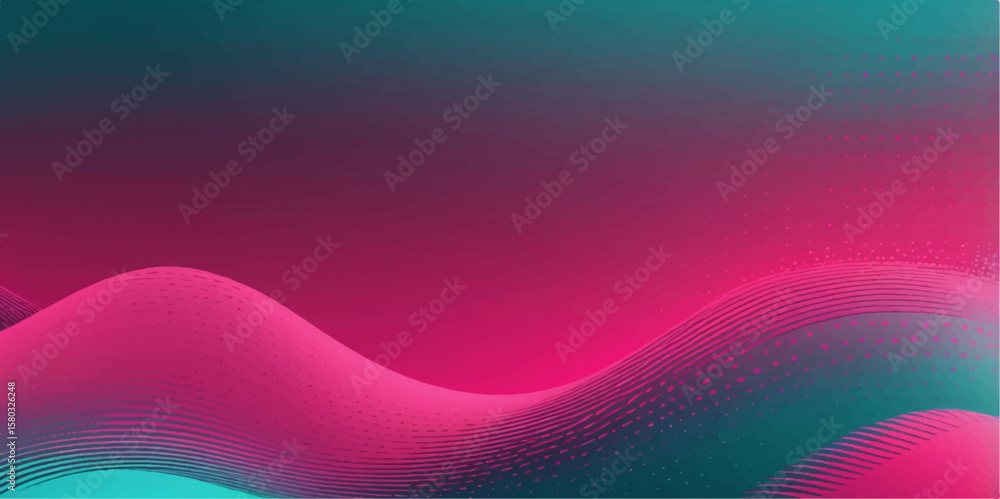 Poster abstract colourful background with flowing waves and vibrant light design