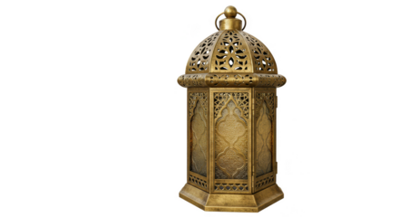 Ornate Golden Lantern Light Vintage Style Decoration Transparent PNG