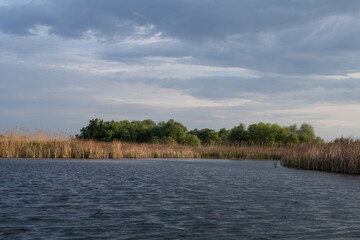 Flußlandschaft im Donaudelta