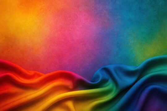 A vibrant canvas of colors unfurls in a dynamic dance, with hues of red, orange, yellow, green, blue, and purple swirling together to create an abstract masterpiece