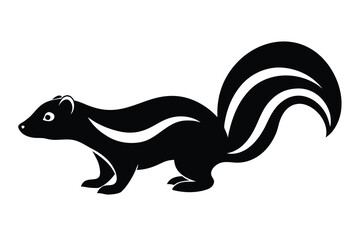 skunk silhouette vector icon