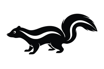 skunk silhouette vector icon