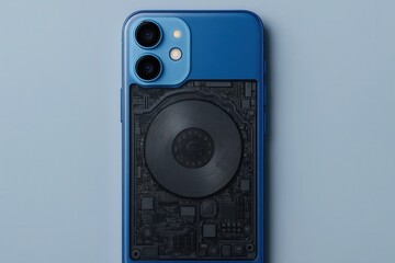 Fototapeta premium A Smartphone's Circuit Board Revealed