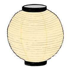 提灯・白・無地 © naomi iwase