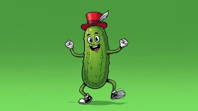 Happy Pickle Dances with Joyful Energy!