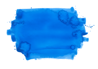 Isolated Abstract Blue Watercolor Stain Design Background Transparent Png