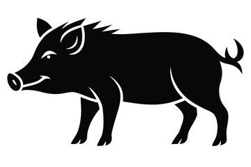wild boar vector icon