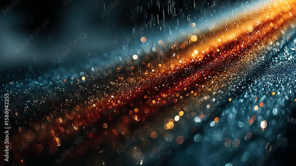 Poster abstract design of mixed colors with light effects.