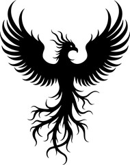Rise Eternal: Tribal Phoenix Flame tattoo tribal
 Vector bndle
