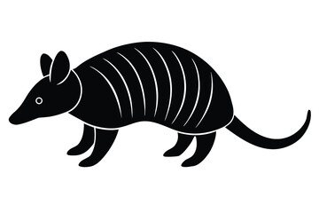 armadillo walking vector icon
