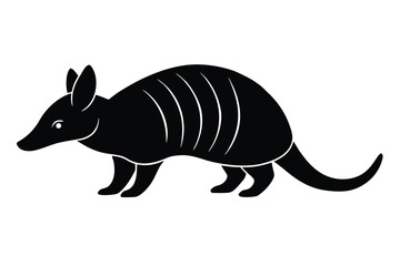 armadillo walking vector icon