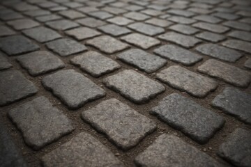A close-up of a textured stone pavement, showcasing the interlocking pattern and natural variations in color