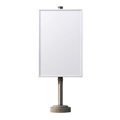 Empty Billboard for Custom Advertising on a white background.