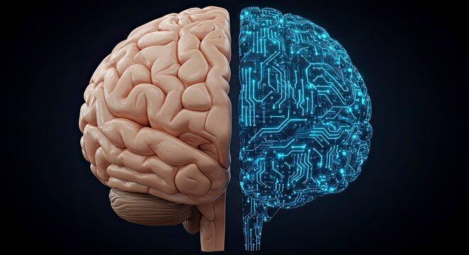 Human Brain vs. Artificial Intelligence: Neural Network Concept