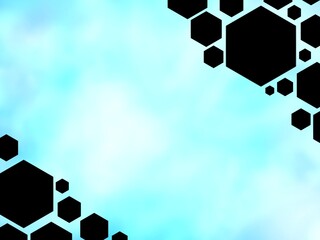 abstract background with hexagons