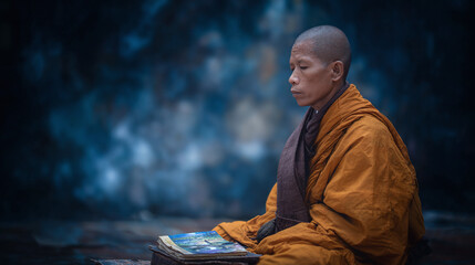 Exploring the Essence of Meditation: A Monk's Journey into Spirituality and Inner Peace Through Contemplative Practice and Mindfulness in a Tranquil Setting