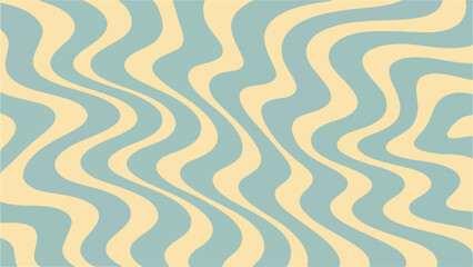 Retro Summer Waves Abstract Design for Textiles and Backgrounds Vintage 60s 70s wavy pattern in vibrant colors