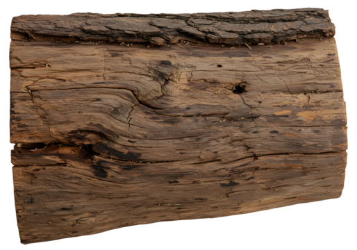 Isolated Background of Close Up Brown Wooden Log Texture Detail
