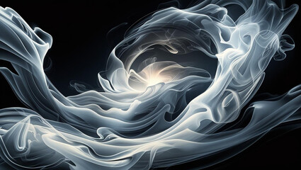 abstract fractal smoke