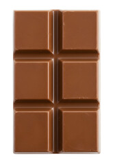 Isolated Background of Milk Chocolate Bar Sweet Dessert Delicious Food