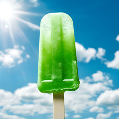 Ice Lolly in Nice Looking Summer Color Background