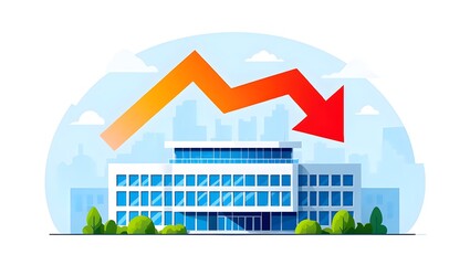Real estate market crash economic downturn property value decline building recession risk