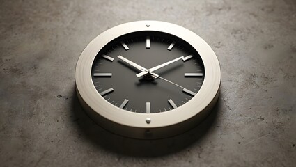Modern minimalist wall clock time management home decor interior design timepiece round