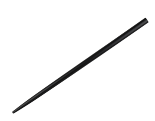  Black Round Wooden Stick Isolated on Transparent Background PNG